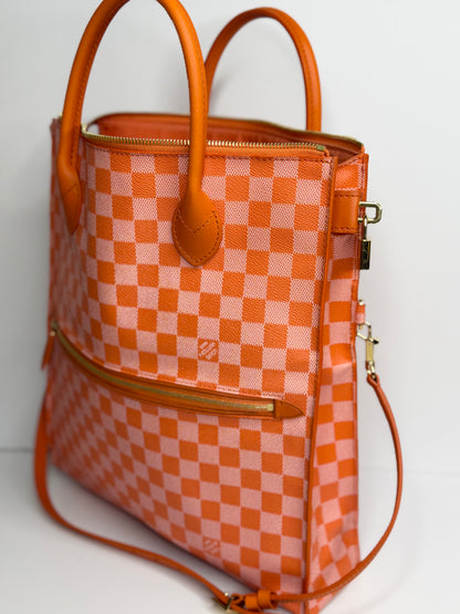 Pre-owned Louis Vuitton Damier Couleur Mobil Fold over Tote