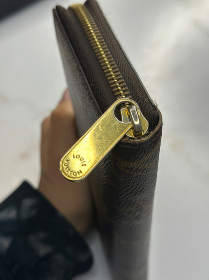 Pre-owned Louis Vuitton monogram canvas zippy wallet
