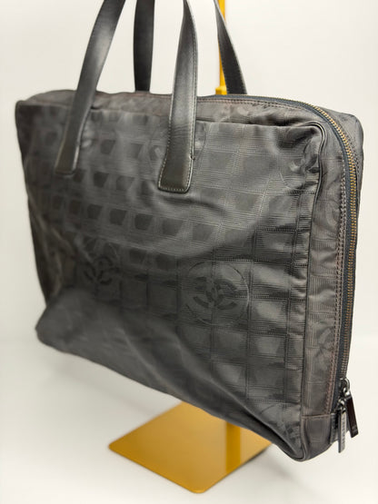 Pre-owned Chanel travel ligne nylon briefcase tote