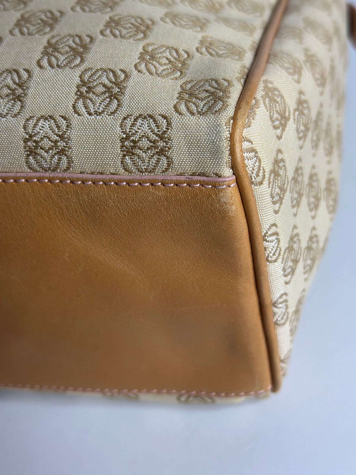 Pre-owned Loewe vintage anagram canvas tote