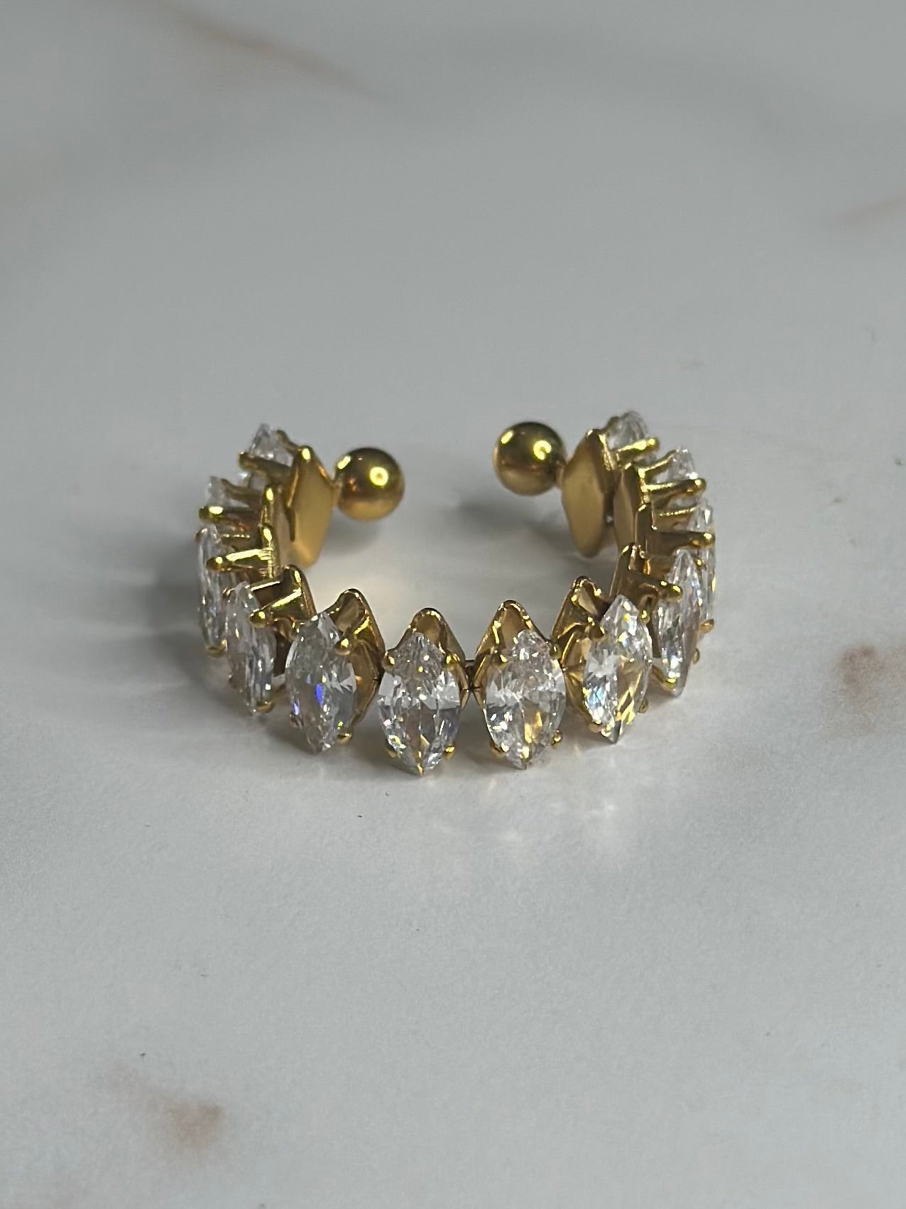 Ashton Clear adjustable Ring