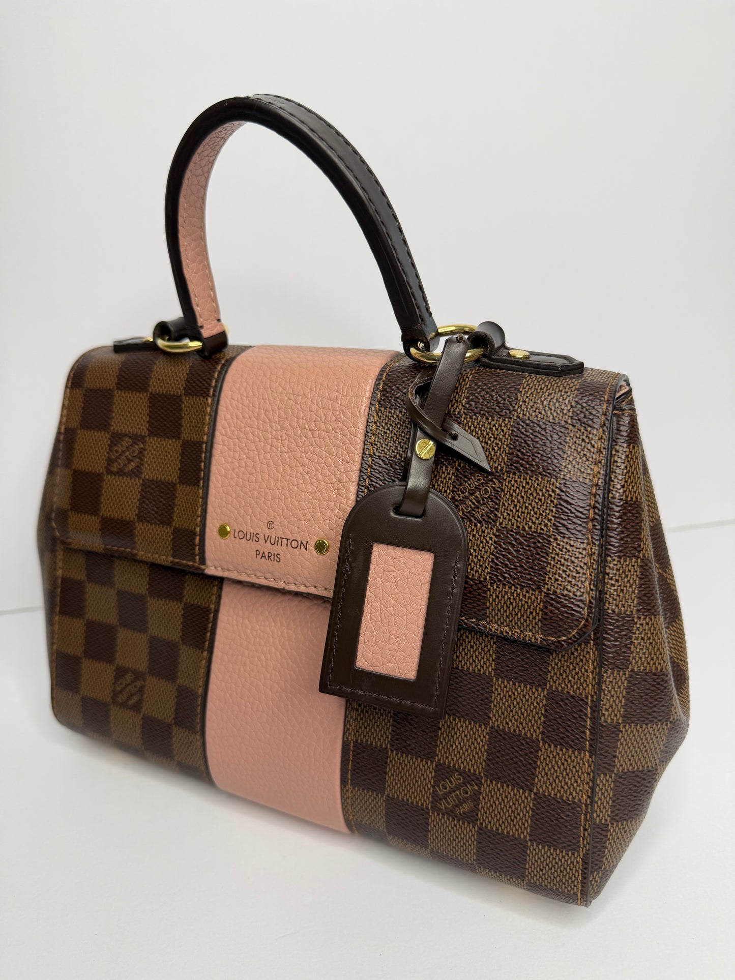 Pre-owned Louis Vuitton Damier Ebene Bond Street Handbag magnolia BB Crossbody
