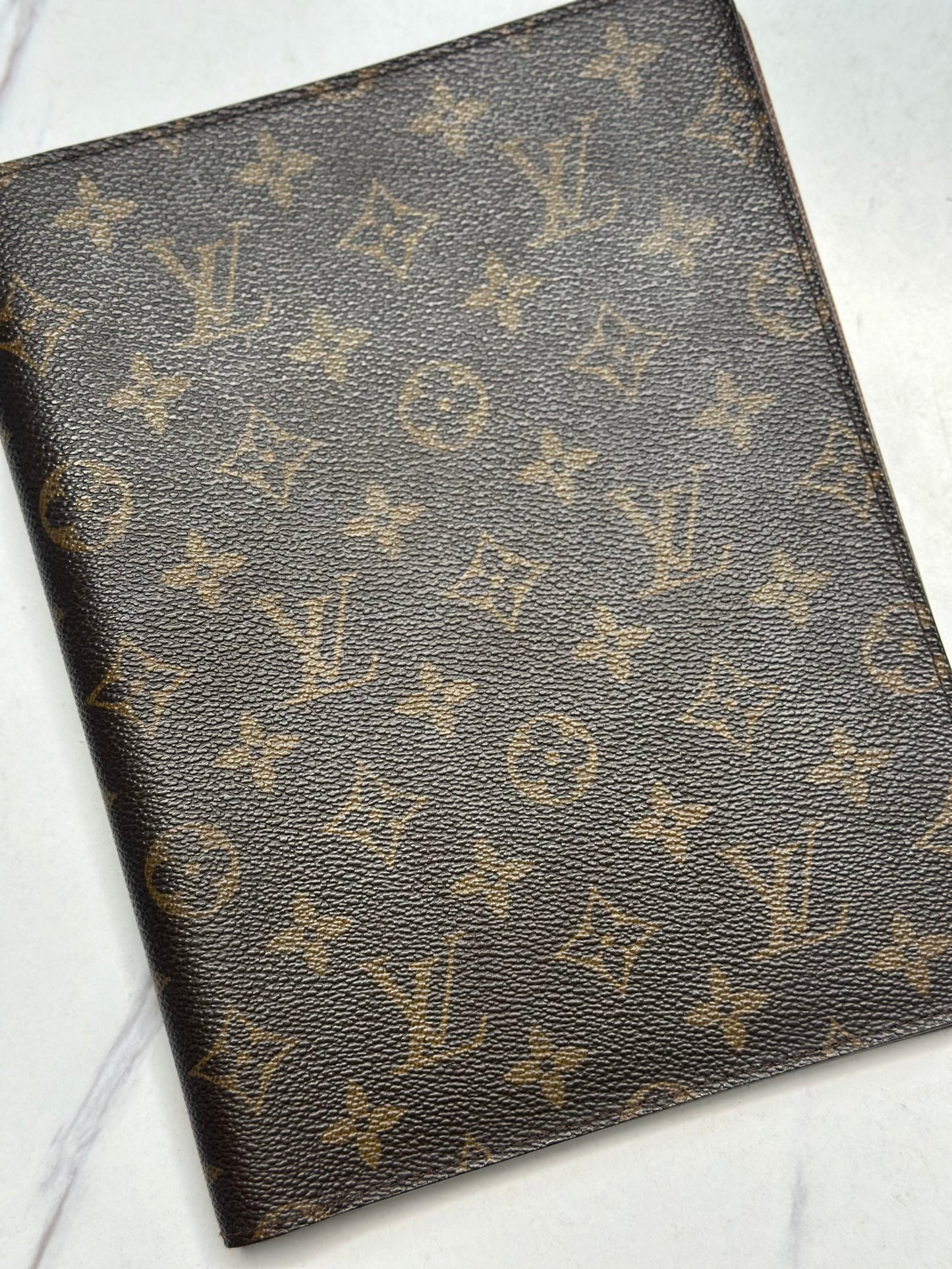 Pre-owned Louis Vuitton monogram, canvas, large desk agenda