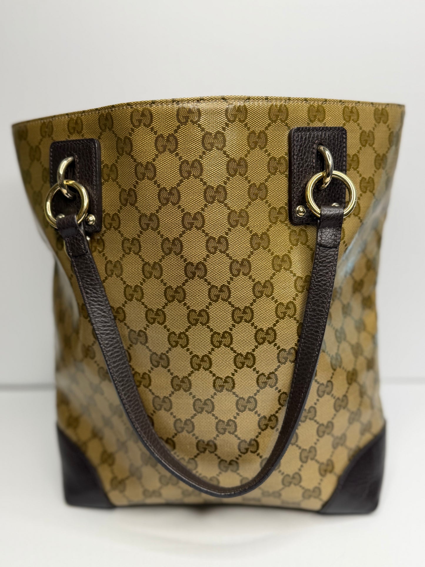 Pre-owned GG Crystal Vertical Charm Tote