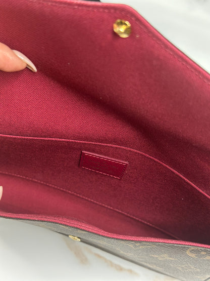 Pre-owned Louis Vuitton monogram canvas felicie crossbody with inserts