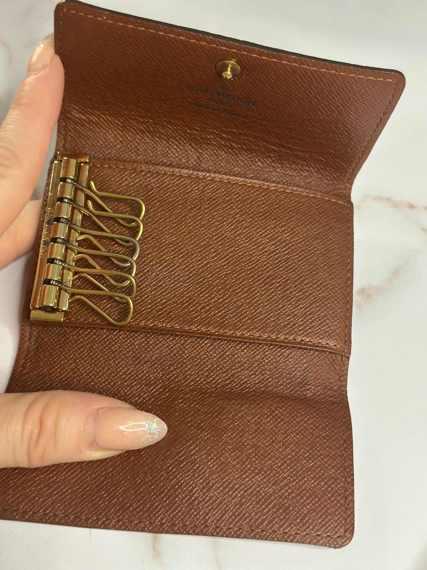 Pre-owned Louis Vuitton monogram canvas Multicles 6 key holder