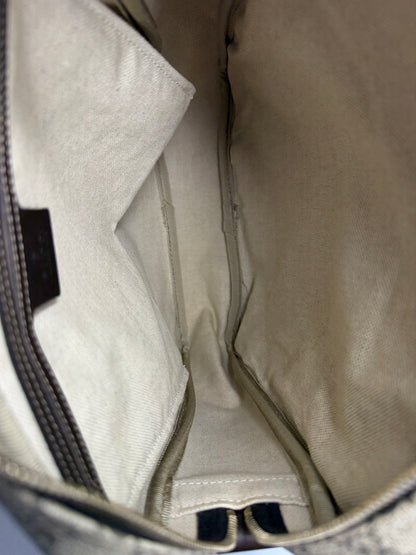Pre-owned Gucci GG supreme canvas messanger bag