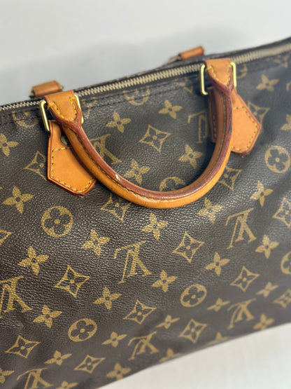 Pre-owned Louis Vuitton monogram canvas speedy 35 Boston bag