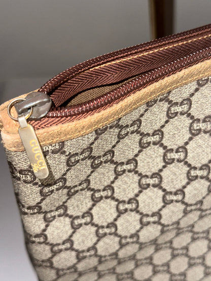 Pre-owned Gucci GG Plus Canvas Sherry line tote