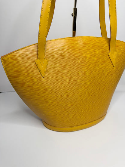 Pre-owned Louis Vuitton Yellow Epi leather Saint Jacques GM tote