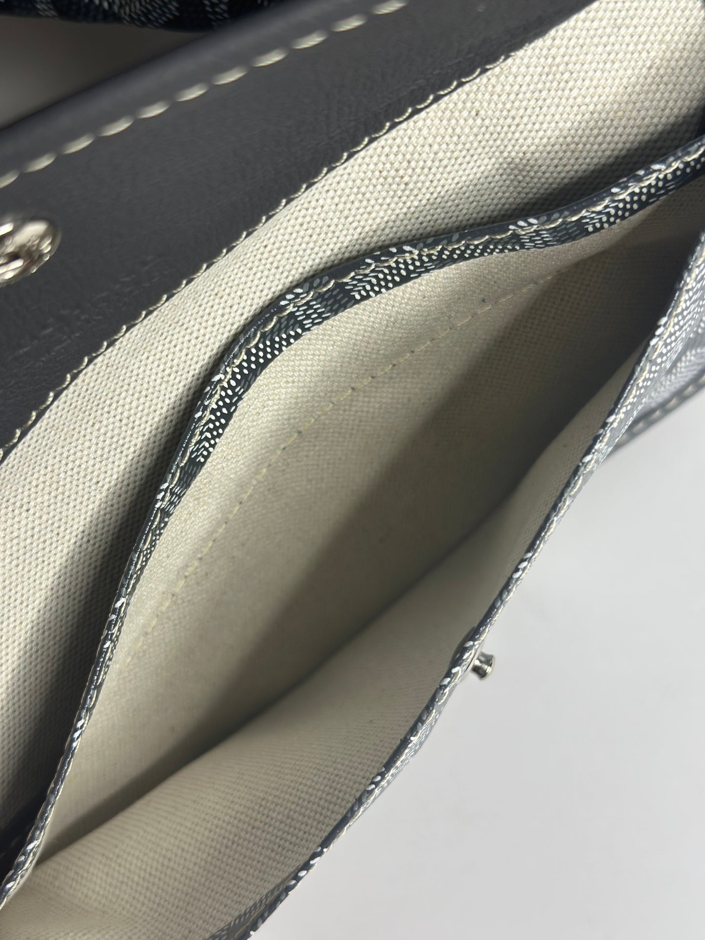 Pre-owned Goyard Grey Goyardine Canvas St. Louis PM Tote