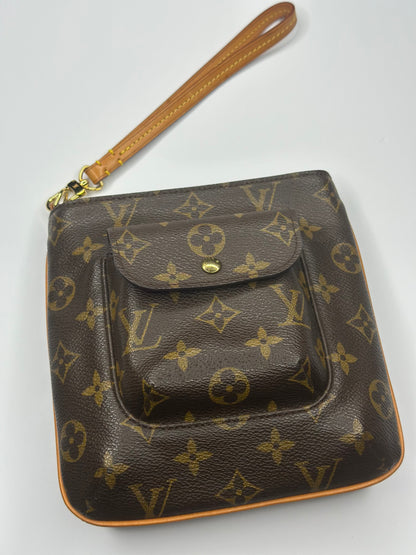 Pre-owned Louis Vuitton Monogram Partition Wristlet