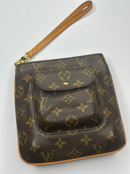 Pre-owned Louis Vuitton Monogram Partition Wristlet