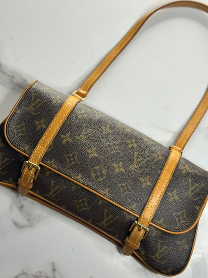 Pre-owned Louis Vuitton monogram canvas marielle pochette MM shoulder bag