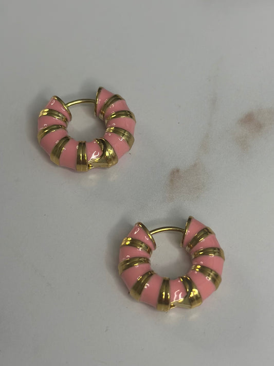Pink bamboo enamel, Huggies