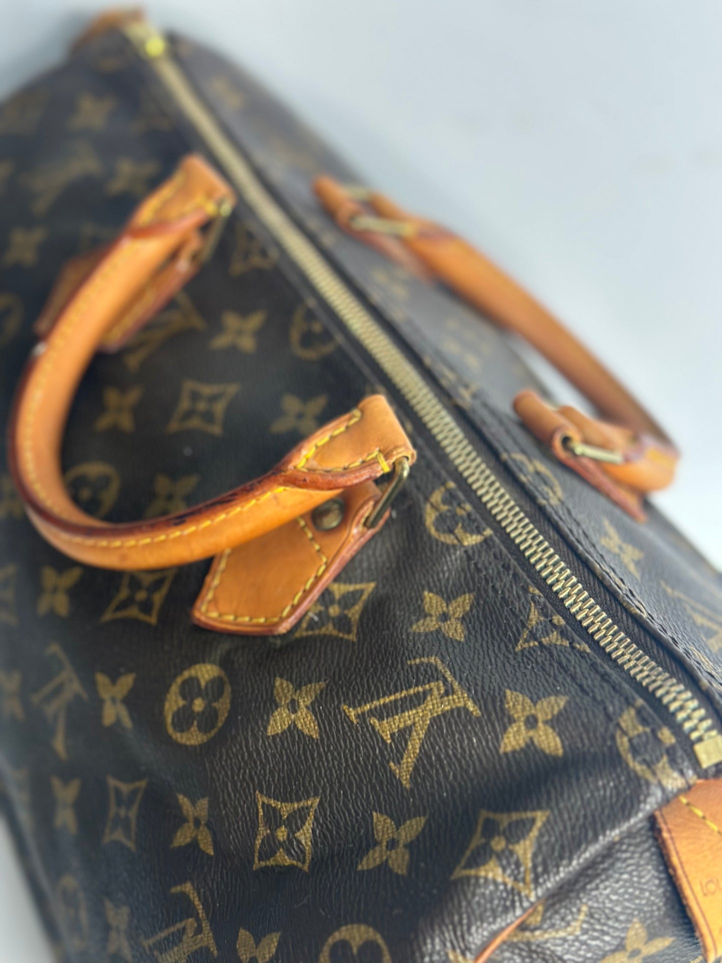 Pre-owned Louis Vuitton monogram canvas speedy 35 Boston bag