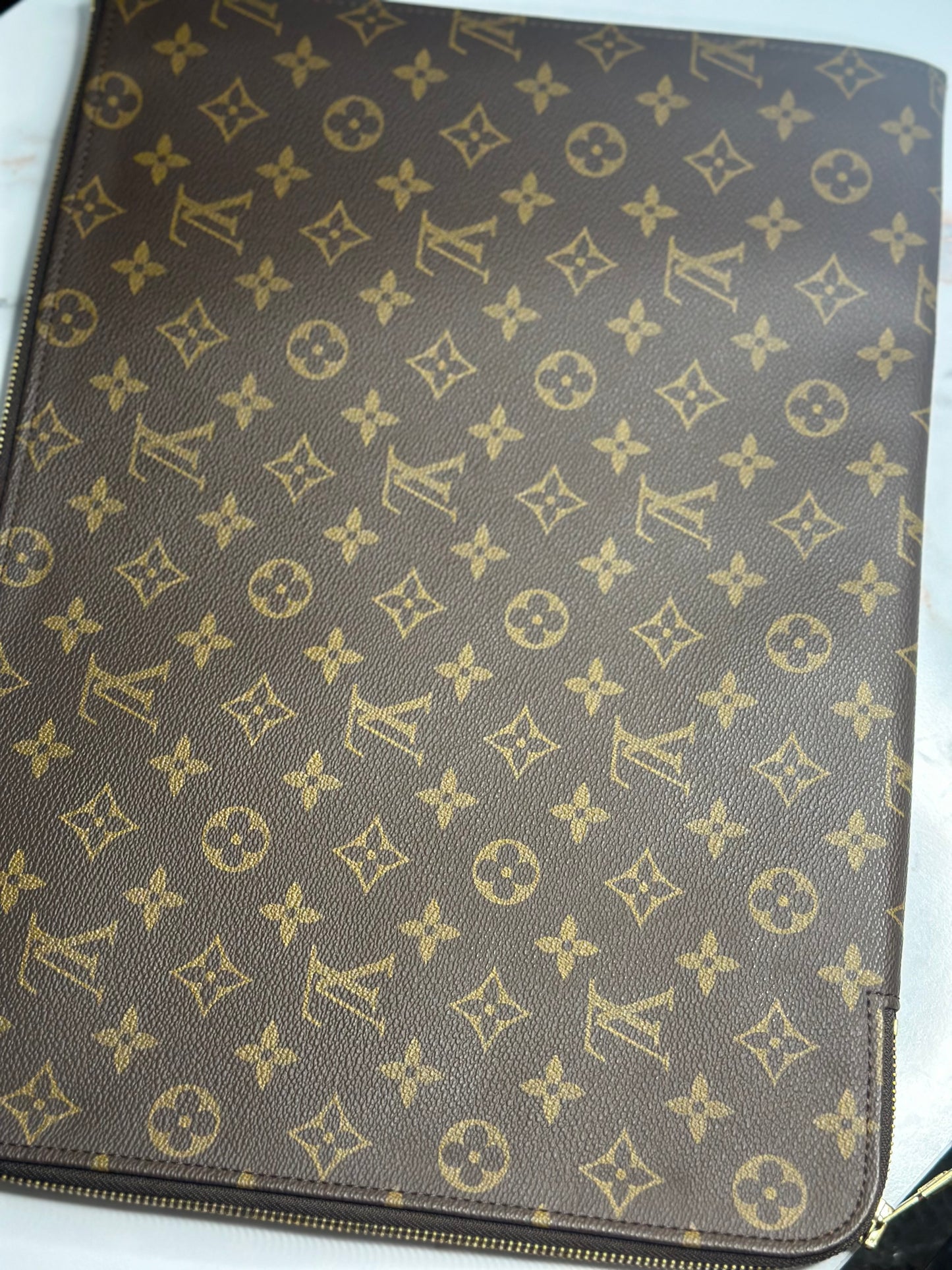 Pre-owned Louis Vuitton monogram canvas document case