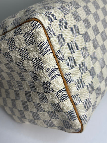 Pre-owned Louis Vuitton Damier Azur Speedy 30 Boston bag