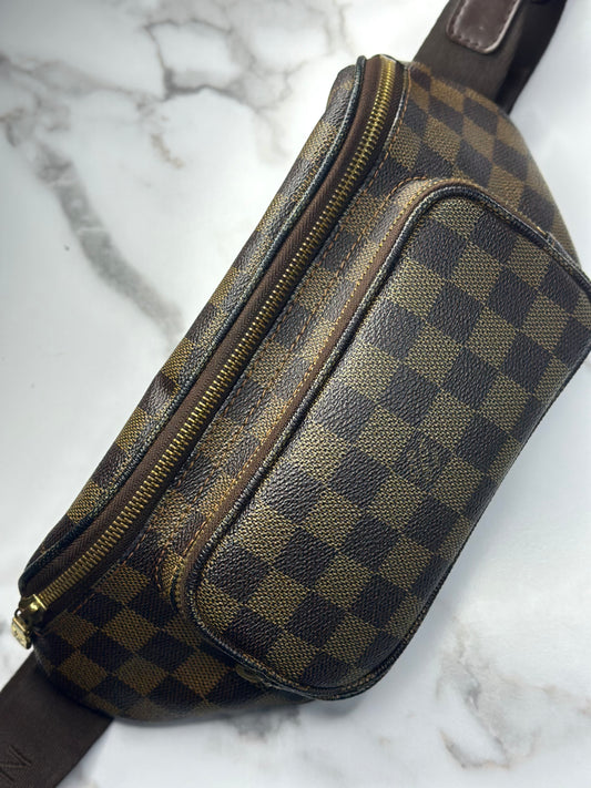 Pre-owned Louis Vuitton Damier ebene canvas Melville bumbag