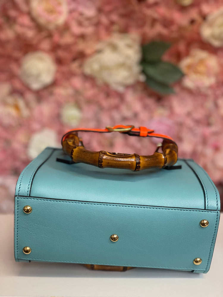 Gucci Diana Jumbo GG Mini Tote Bag Blue