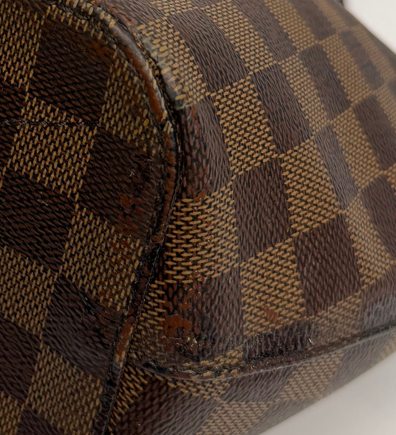 Pre-owned Louis Vuitton Damier Ebene Sienna PM two way tote