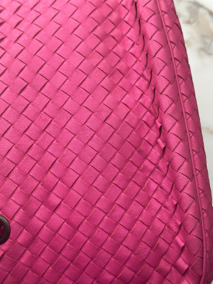 Pre-owned Bottega Veneta Intrecciato Nappa Intrecciato Small Tote Pink Small