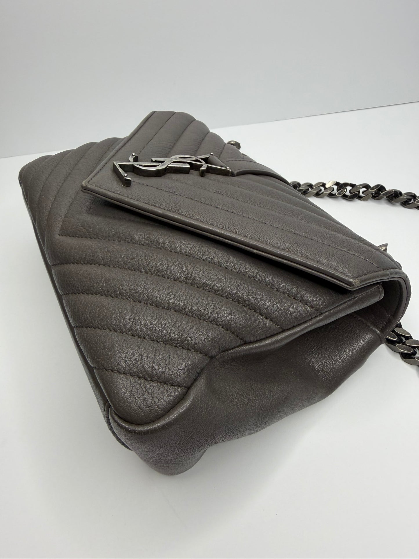 Pre-owned Saint Laurent Gray college bag Crossbody