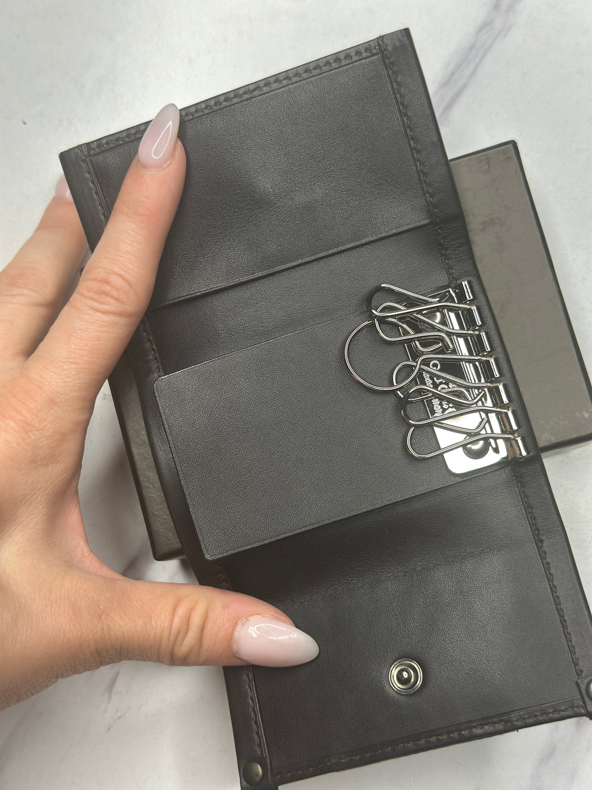 Pre-owned Gucci GG canvas multi cles six key holder