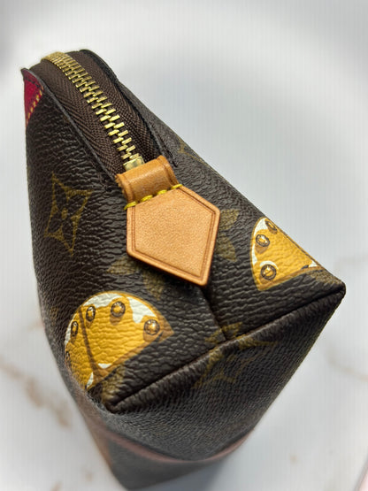 Pre-owned Louis Vuitton limited edition trunks PM cosmetic pouch