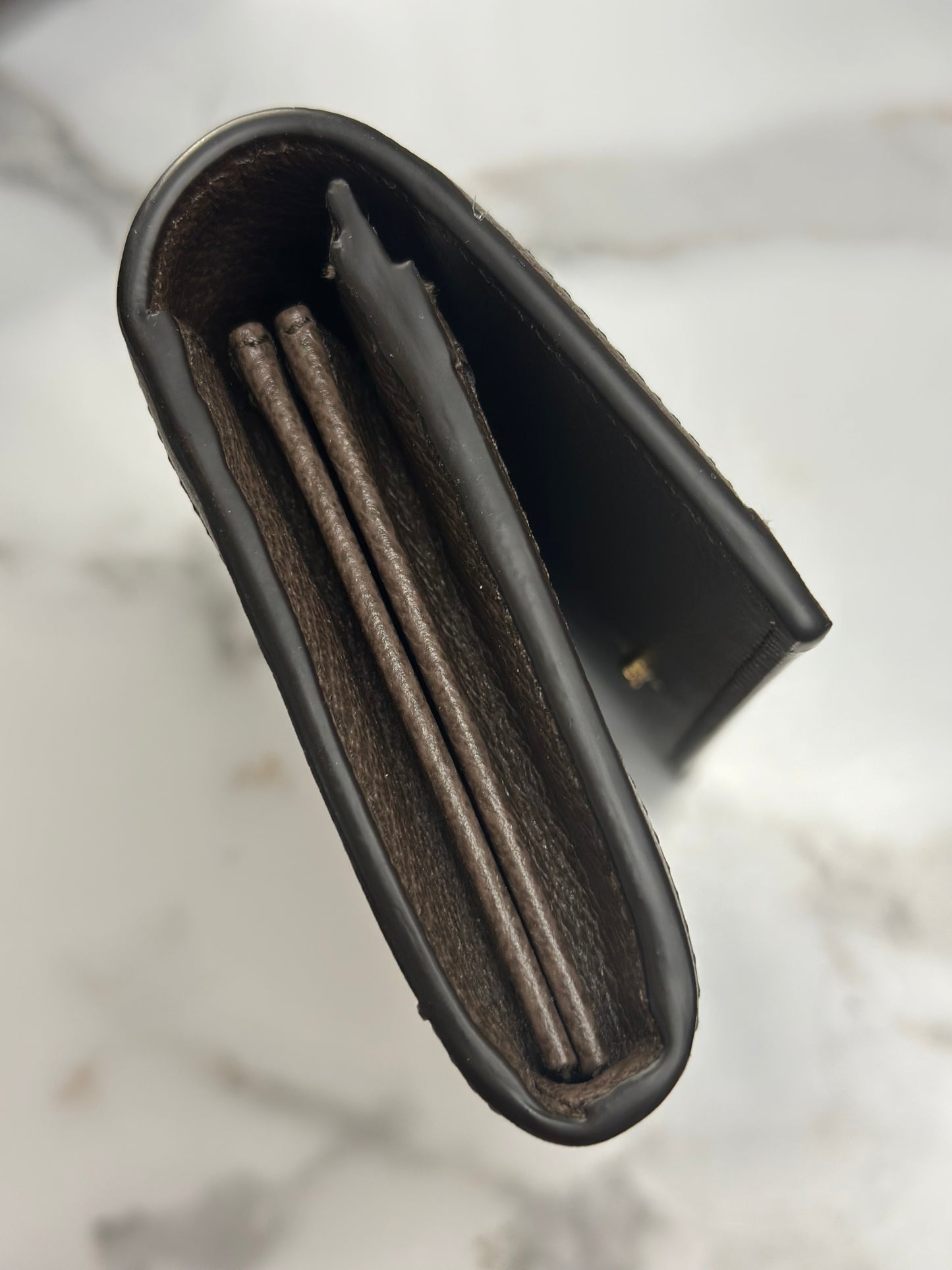 Pre-owned Gucci GG Ophidia supreme canvas long wallet