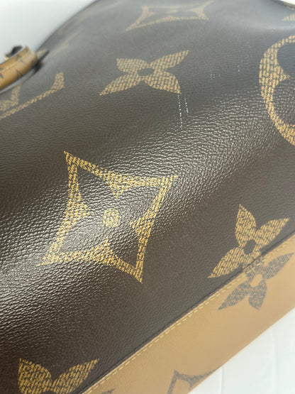 Pre-owned Louis Vuitton reverse monogram canvas On-The-Go GM tote