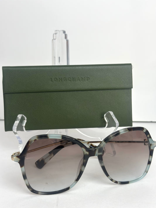 #26 Pre-owned Longchamp Women's Havana Aqua Sunglasses