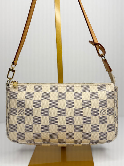 Pre-owned Louis Vuitton Damier Azur Pochette accessories