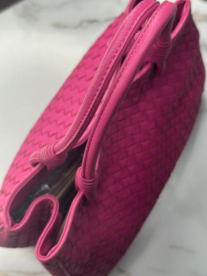 Pre-owned Bottega Veneta Intrecciato Nappa Intrecciato Small Tote Pink Small