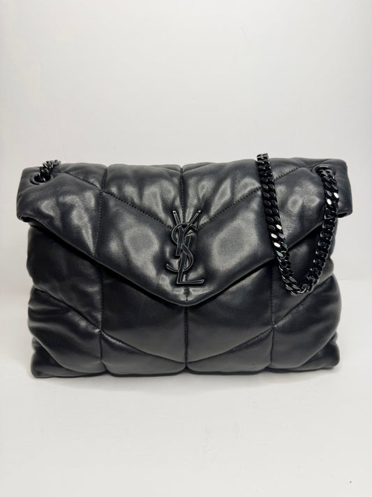 Pre-owned Saint Laurent medium Lou Lou puffer crossbody