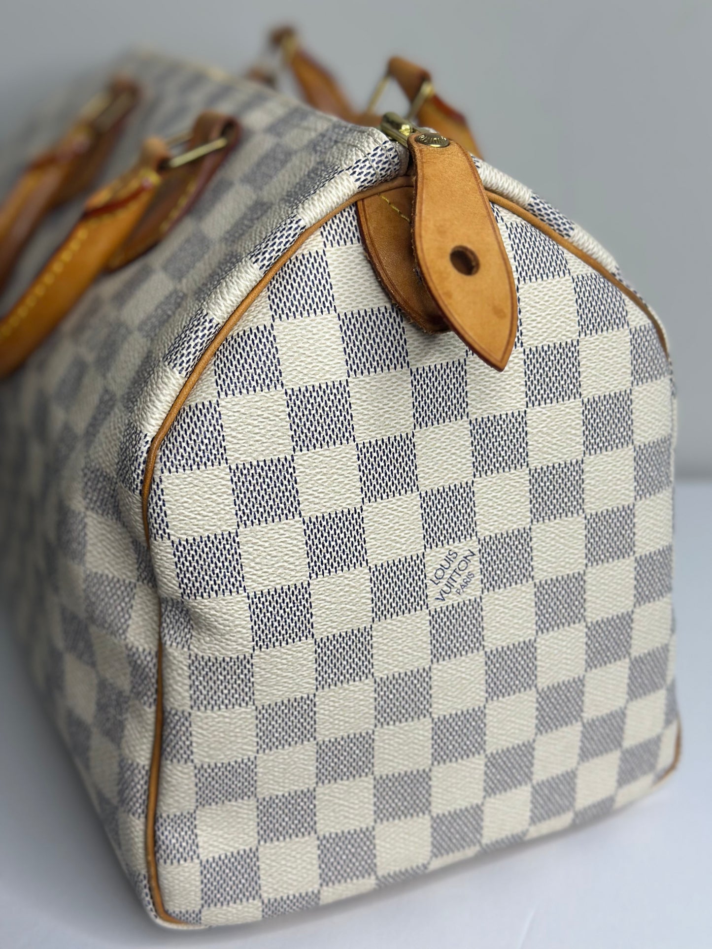 Pre-owned Louis Vuitton Damier Azur Speedy 30 Boston bag