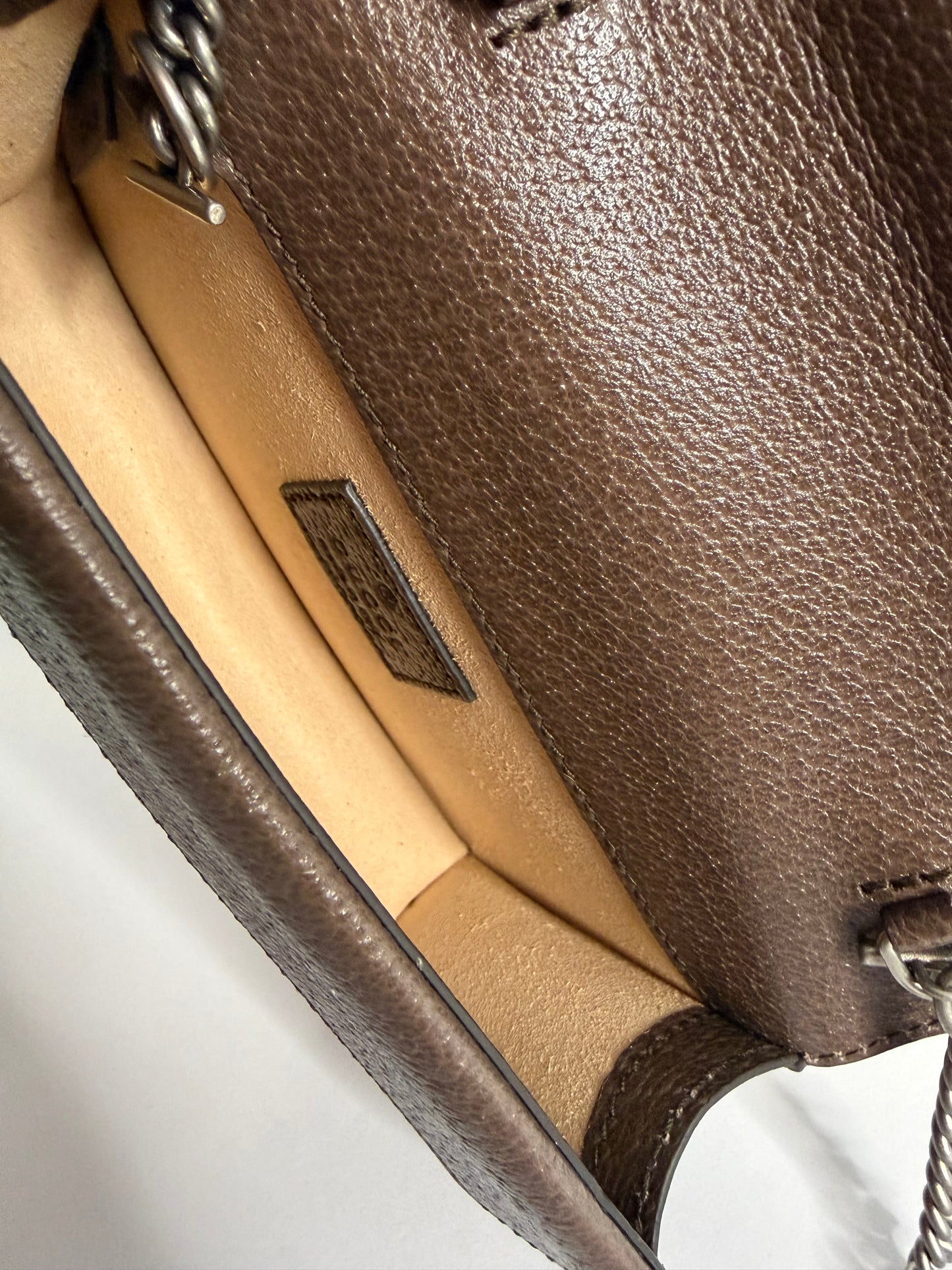 Pre-owned Gucci GG canvas super mini Dionysus crossbody