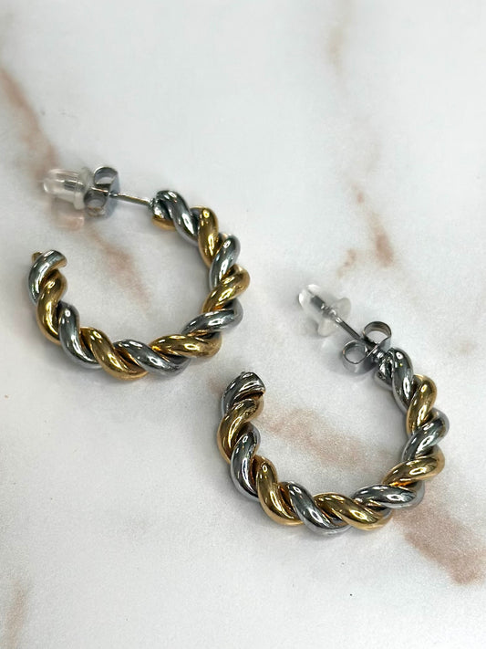 Blakely two tone rope hoops