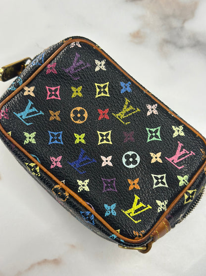 Pre-owned Louis Vuitton Vintage Takashi Murakami wapity mini pouch
