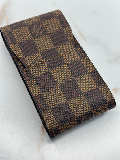 Pre-owned Louis Vuitton Damier ebene canvas etui case