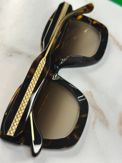 Pre-owned Bottega Venetta Havana Crystal sunglasses