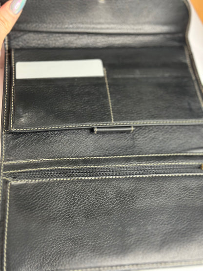 Pre-owned Christian Dior vintage saddle wallet