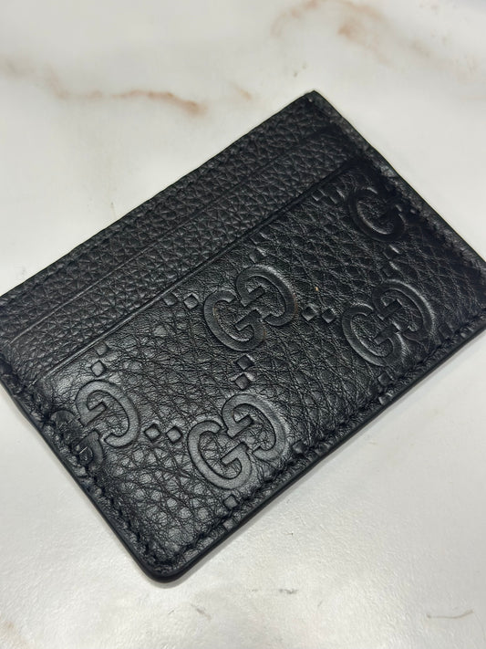 Pre-owned Gucci GG Emblem leather Cardholder
