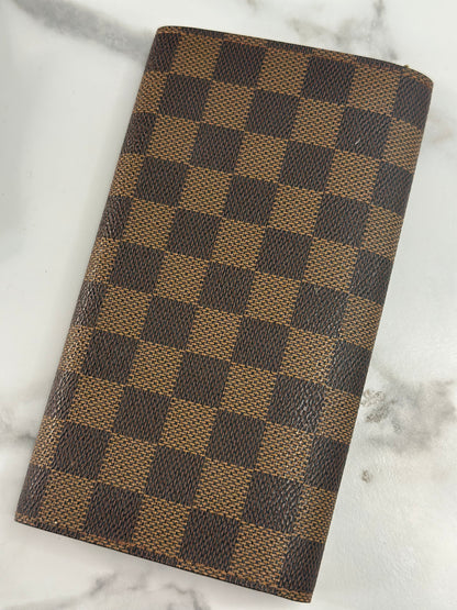 Pre-owned Louis Vuitton Damier Ebene Sarah Wallet￼