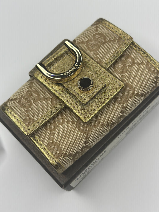 Pre-owned Gucci GG canvas x gold, leather, multi cles six key holder