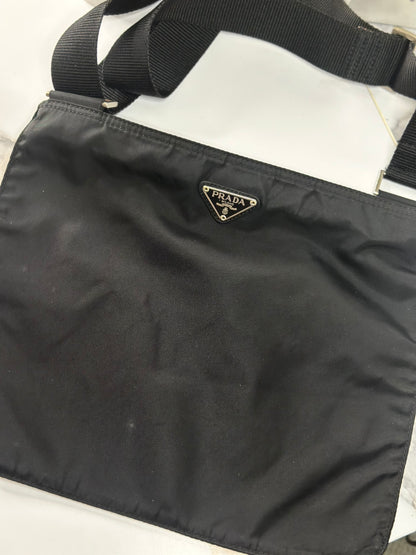 Pre-owned Prada Black nylon large crossbody