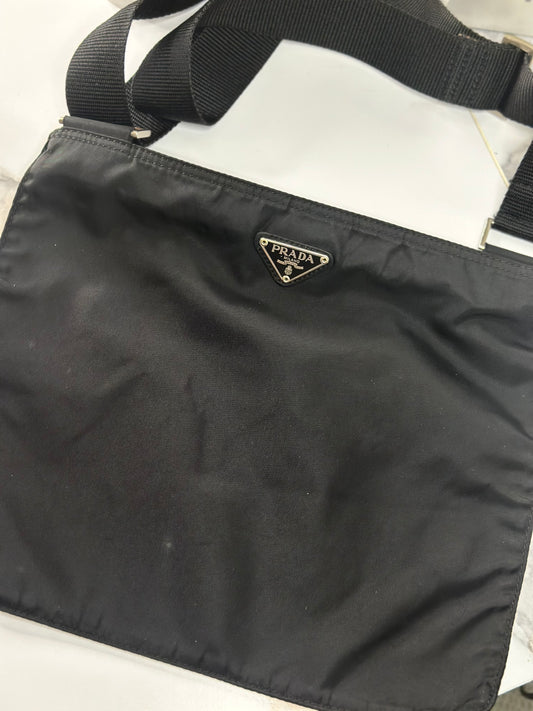 Pre-owned Prada Black nylon large crossbody