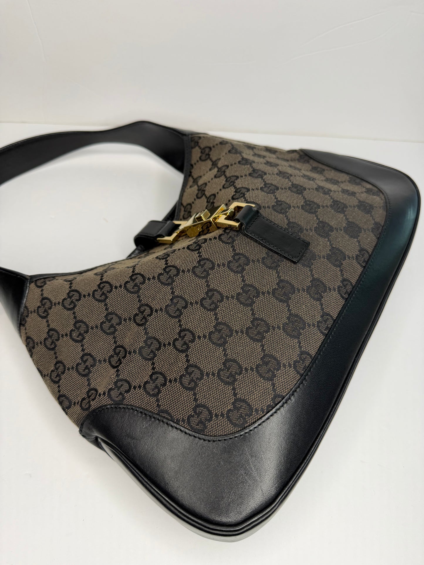 Pre-owned Gucci Gucci Jackie 1961 Hobo Bag in Brown and Black