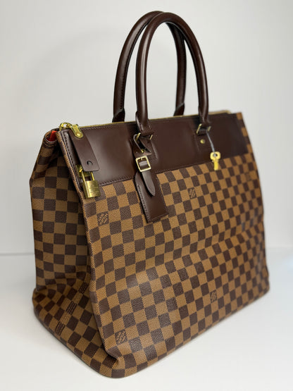 Pre-owned Louis Vuitton Damier Ebene Greenwich PM travel tote