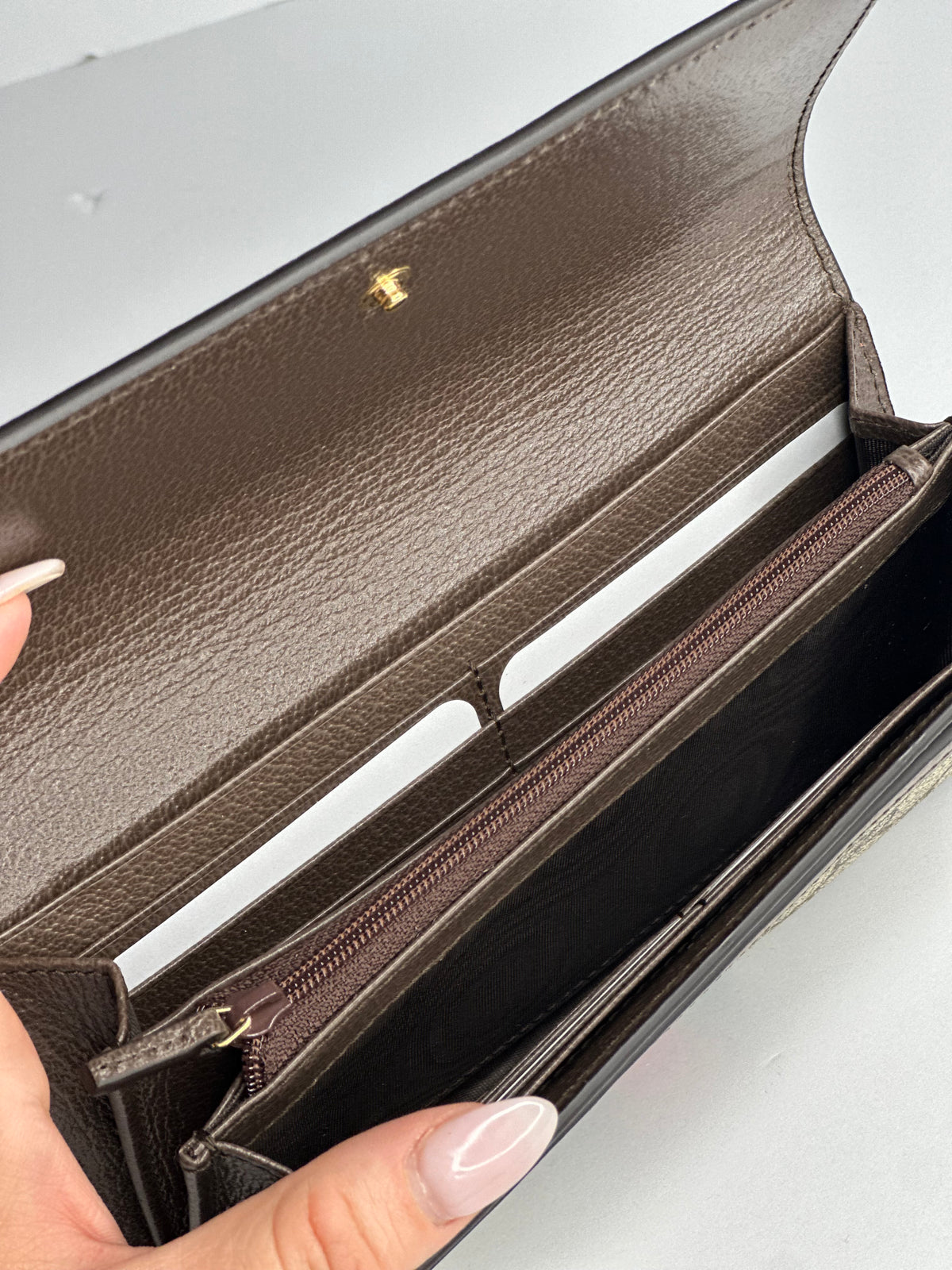 Pre-owned Gucci GG canvas Ophidia Continental wallet